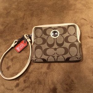 Coach mini wristlet